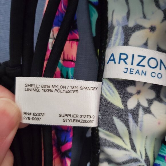 Arizona Pink Floral Swim Tankini Small - Picture 9 of 11